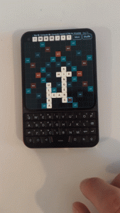 Square Words gameplay on the Unihertz Titan 2 Elite